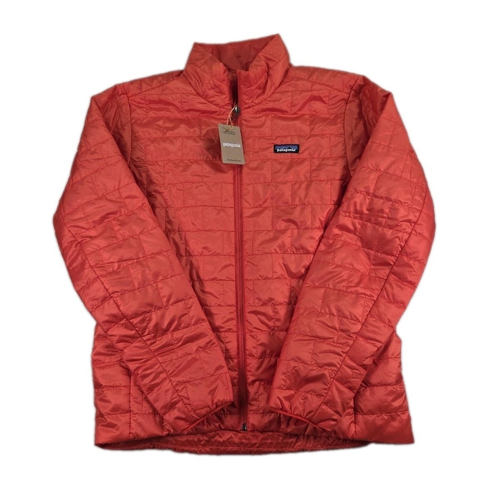 New Patagonia Nano Jacket Puffer Mens Large Sizzle Red Full Zip